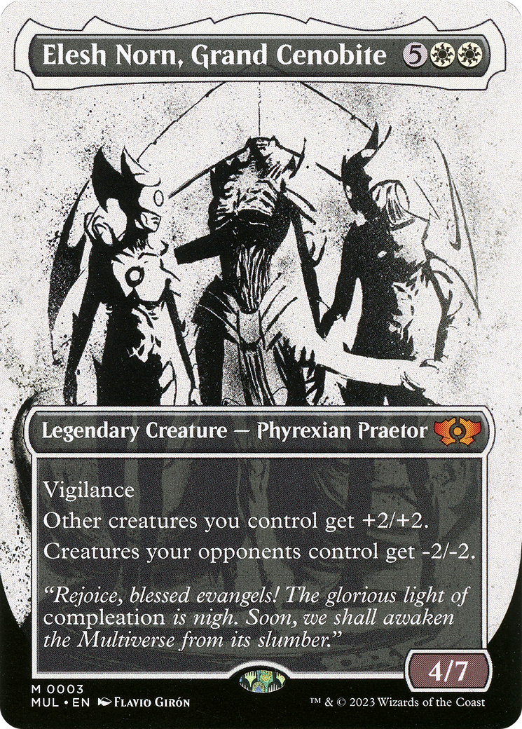 Elesh Norn, Grand Cenobite (MUL-003) (Showcase) (Borderless) [Multiverse Legends] Foil
