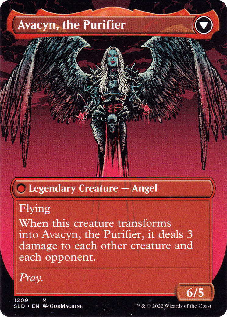 Archangel Avacyn (Display Commander) - Thick Stock (SLD-1209) [Secret Lair Drop]