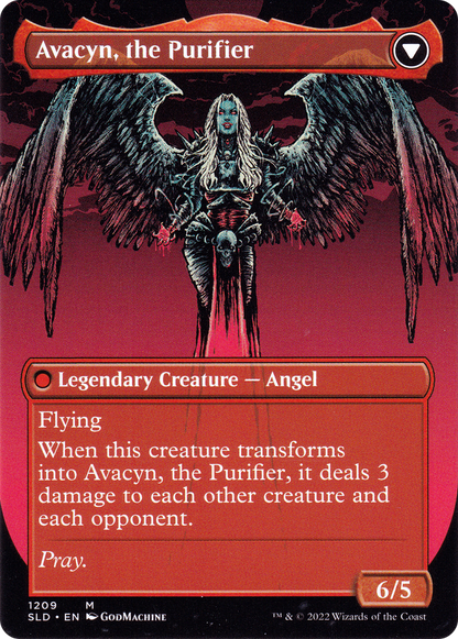 Archangel Avacyn (Display Commander) - Thick Stock (SLD-1209) [Secret Lair Drop]