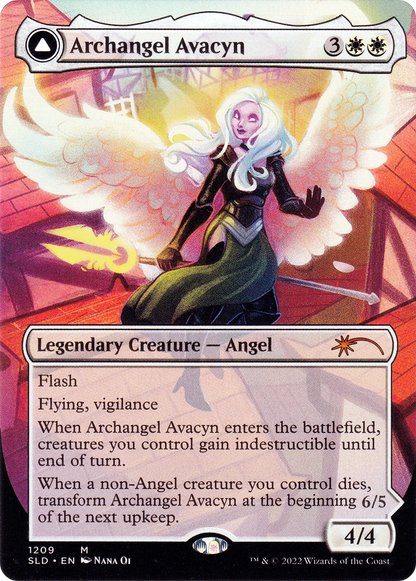 Archangel Avacyn (Display Commander) - Thick Stock (SLD-1209) [Secret Lair Drop]