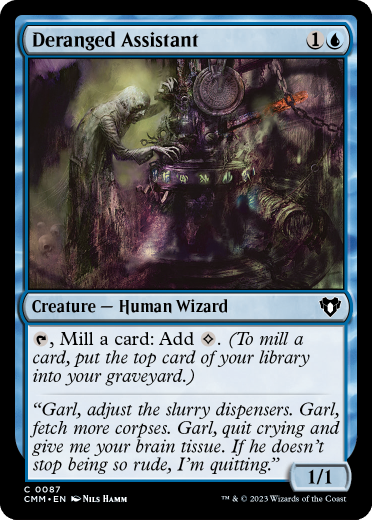 Deranged Assistant (CMM-087) [Commander Masters] Foil
