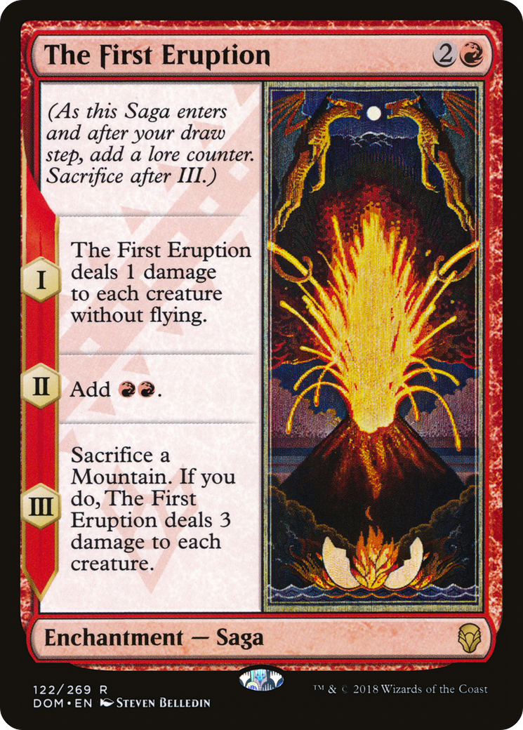 The First Eruption (DOM-122) [Dominaria] Foil