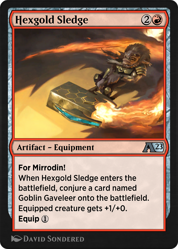 Hexgold Sledge (YONE-011) [Alchemy: Phyrexia]