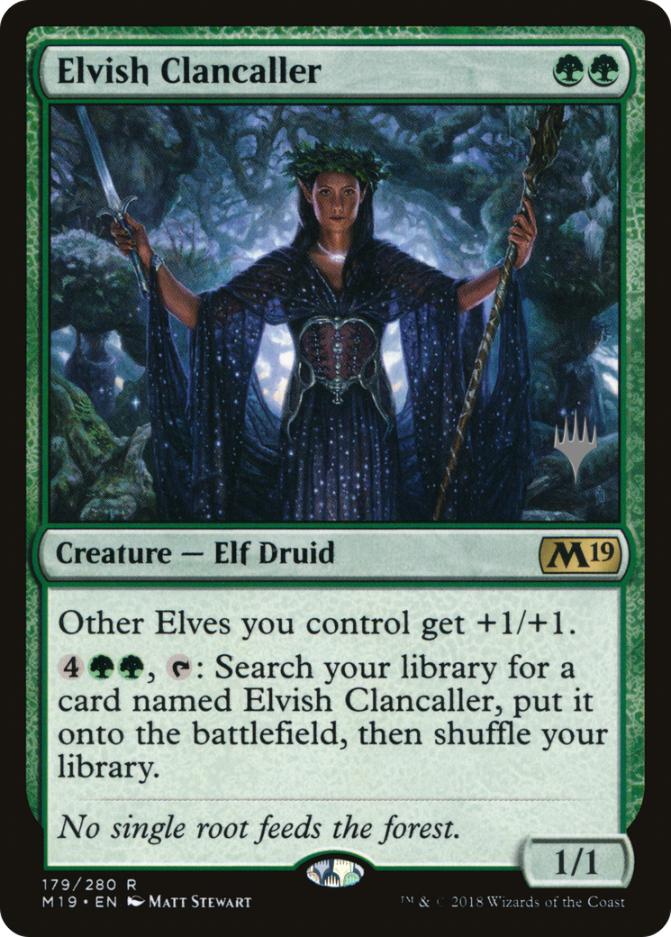 Elvish Clancaller (PPM20-179) [Promo Pack: Core Set 2019 Promos] Foil