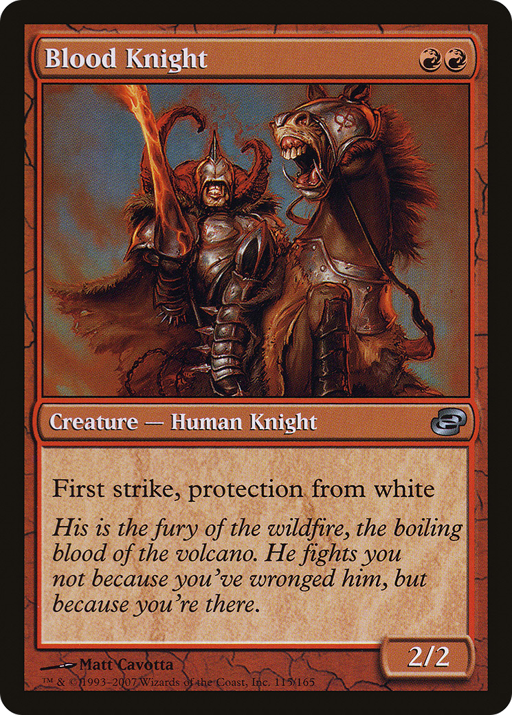 Blood Knight (PLC-115) (Colorshifted) [Planar Chaos] Foil