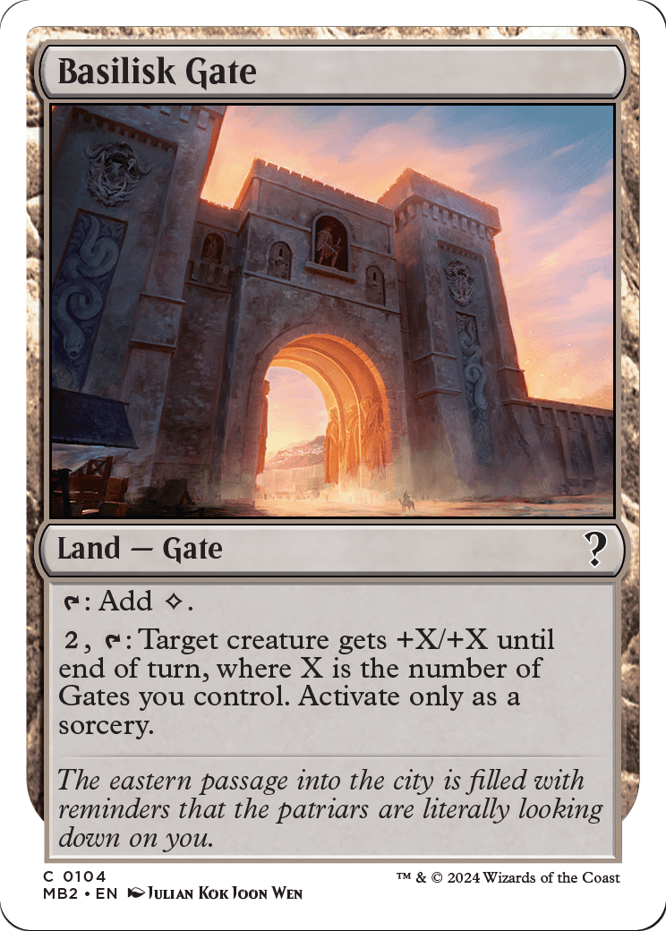 Basilisk Gate (White Border) (MB2-104) [Mystery Booster 2]