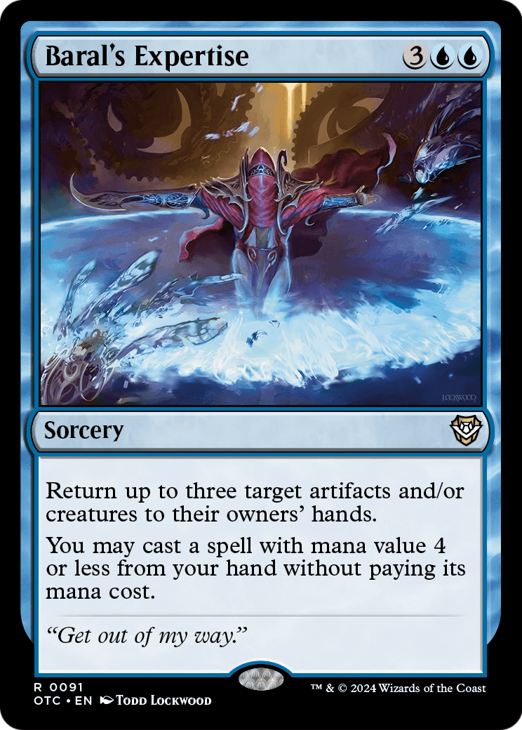 Baral's Expertise (OTC-091) [Outlaws of Thunder Junction Commander]