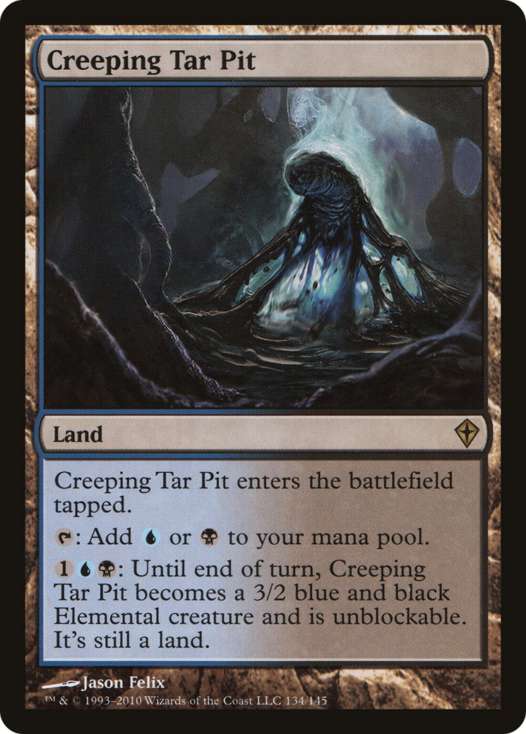 Creeping Tar Pit (WWK-134) [Worldwake] Foil