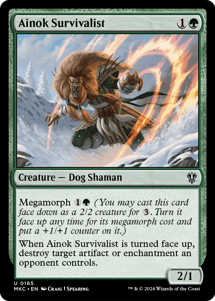 Ainok Survivalist (MKC-165) [Murders at Karlov Manor Commander]