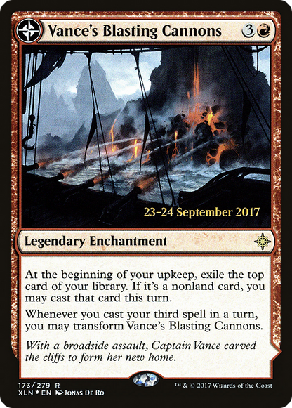 Vance's Blasting Cannons (PRE-173S) [Ixalan Promos] Foil
