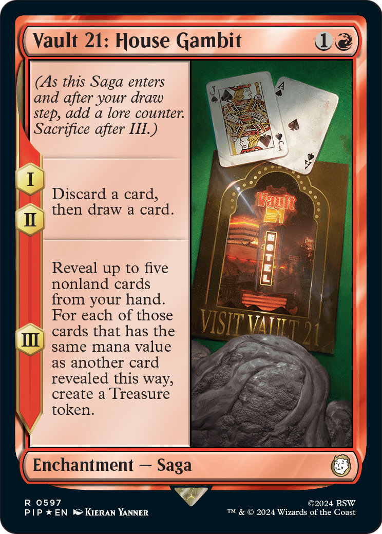 Vault 21: House Gambit (Surge Foil) (PIP-597) [Fallout] Foil