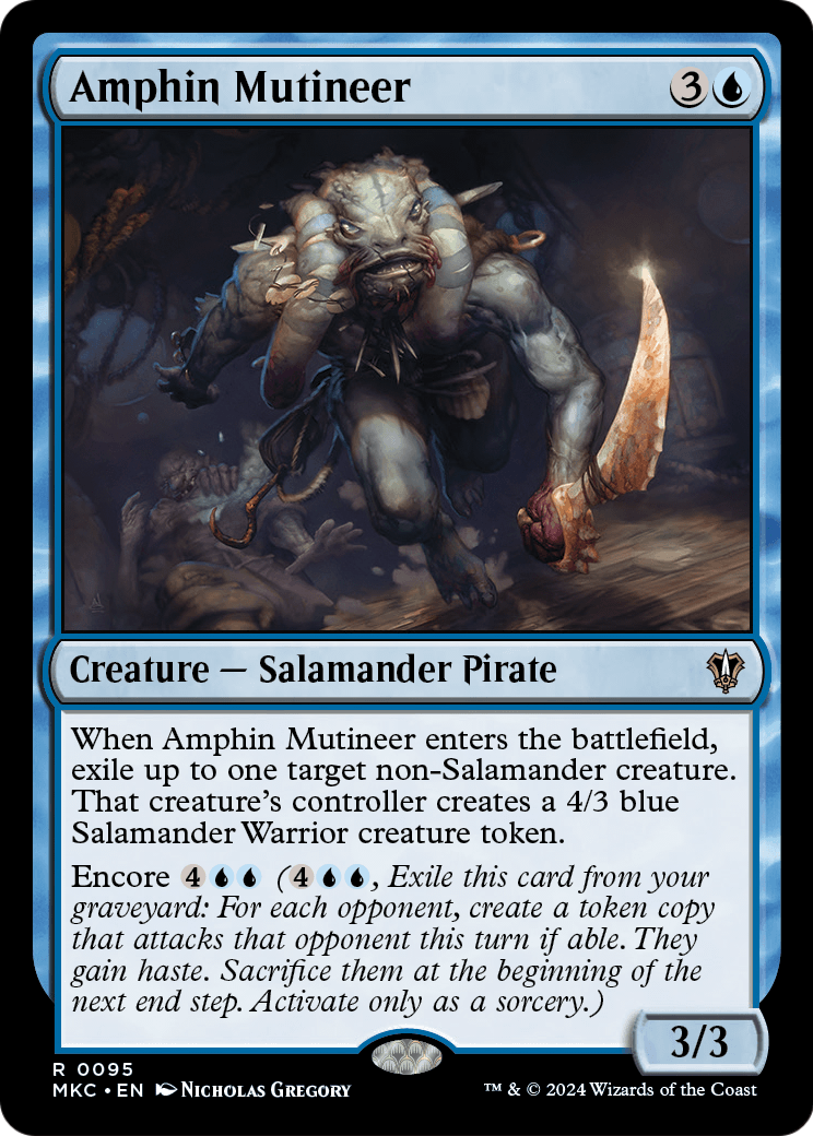 Amphin Mutineer (MKC-095) [Murders at Karlov Manor Commander]