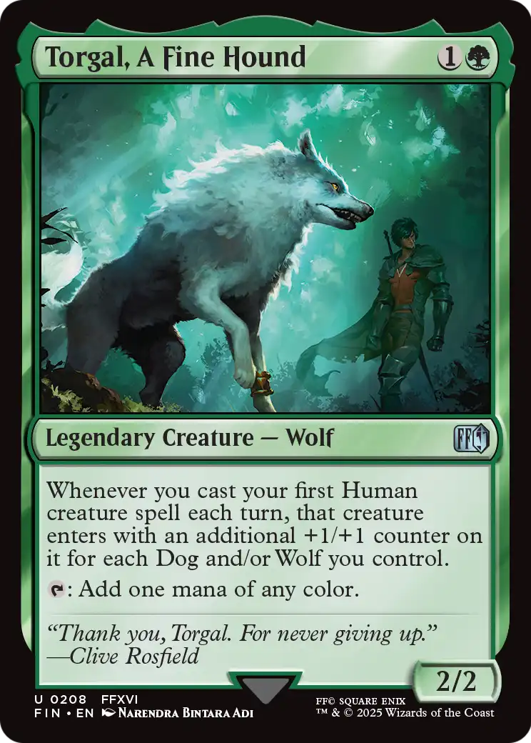 Torgal, A Fine Hound (FIN-208) [FINAL FANTASY] Foil