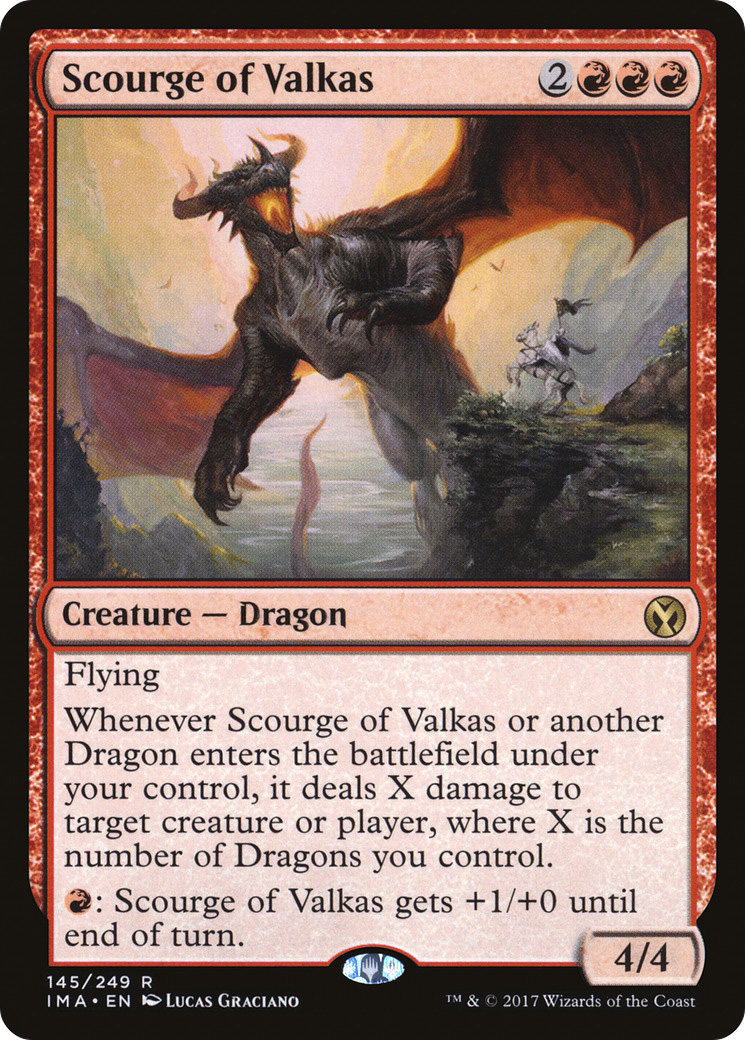 Scourge of Valkas (IMA-145) [Iconic Masters] Foil