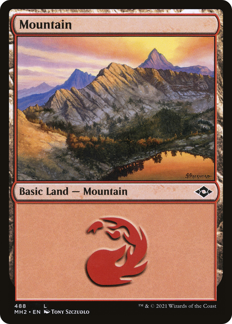 Mountain (MH2-488) [Modern Horizons 2] Etched Foil