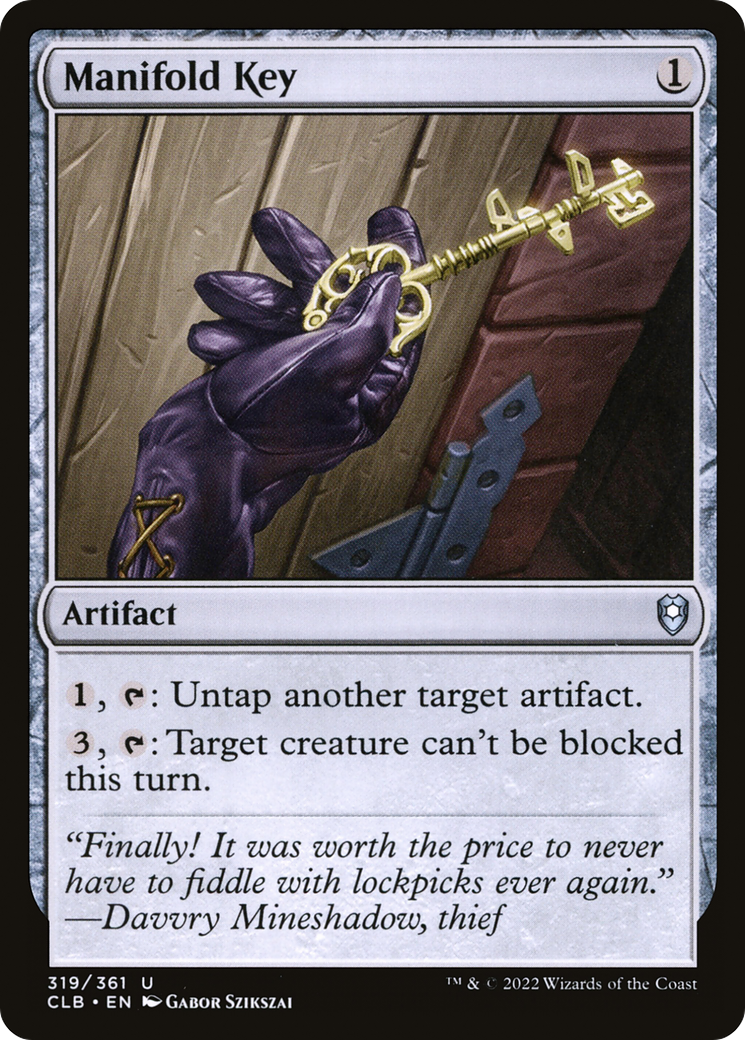 Manifold Key (CLB-319) [Commander Legends: Battle for Baldur's Gate] Foil