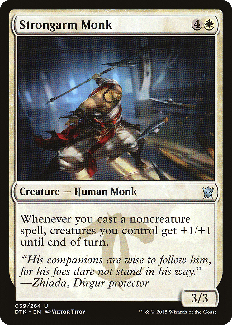 Strongarm Monk (DTK-039) [Dragons of Tarkir] Foil