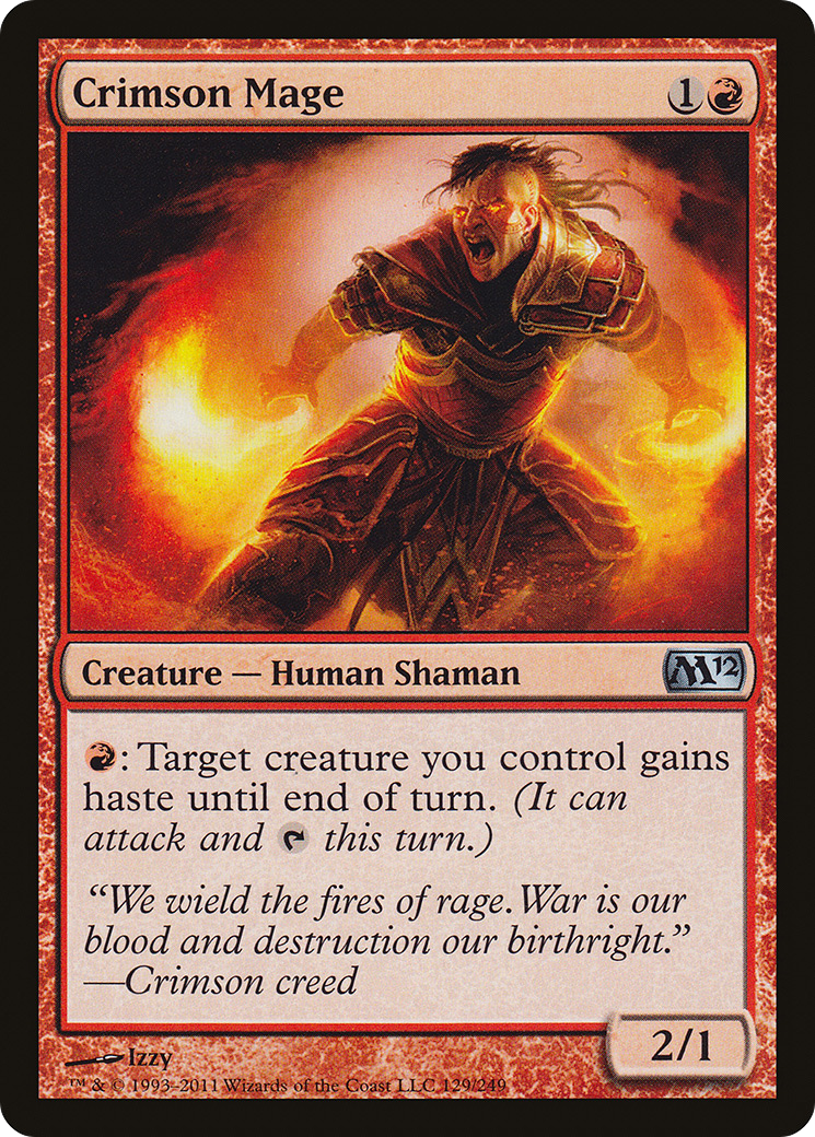 Crimson Mage (M12-129) [Magic 2012] Foil
