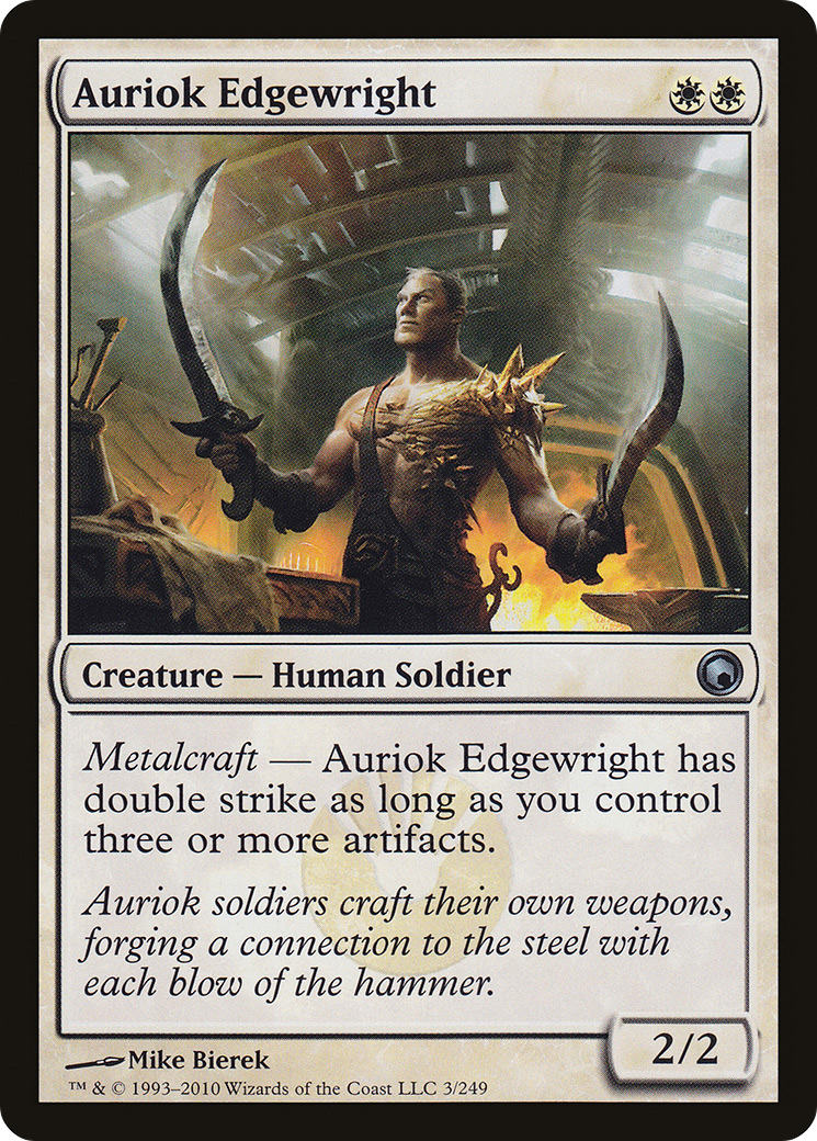 Auriok Edgewright (SOM-003) [Scars of Mirrodin] Foil