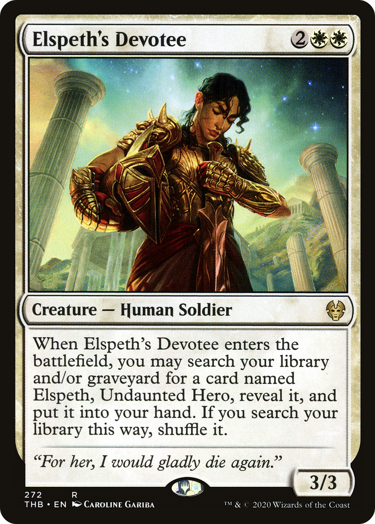 Elspeth's Devotee (THB-272) [Theros Beyond Death]