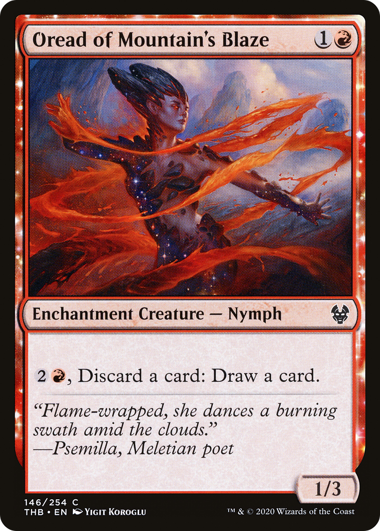 Oread of Mountain's Blaze (THB-146) [Theros Beyond Death] Foil