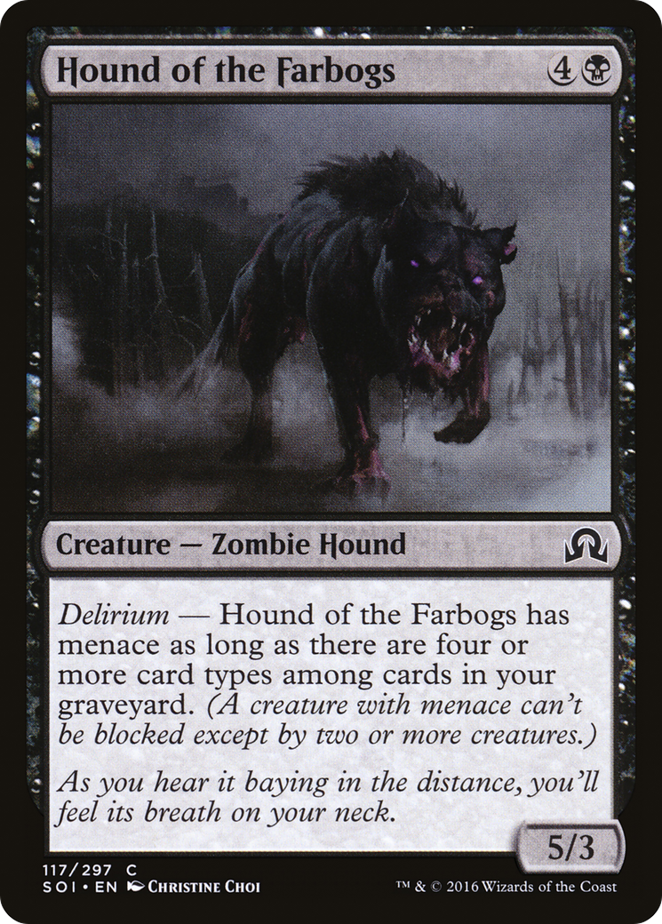 Hound of the Farbogs (SOI-117) [Shadows over Innistrad] Foil