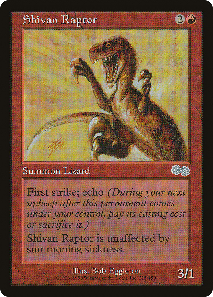 Shivan Raptor (USG-215) [Urza's Saga]