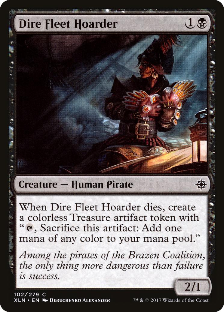 Dire Fleet Hoarder (XLN-102) [Ixalan] Foil