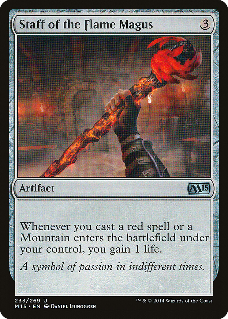 Staff of the Flame Magus (M15-233) [Magic 2015] Foil