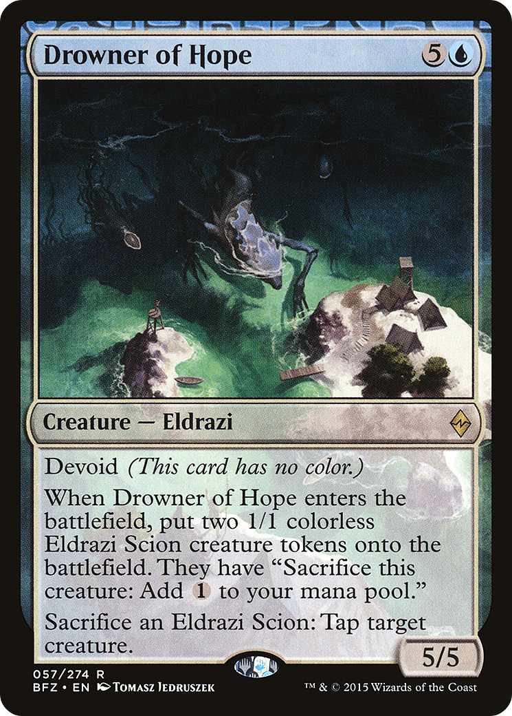 Drowner of Hope (BFZ-057) [Battle for Zendikar] Foil