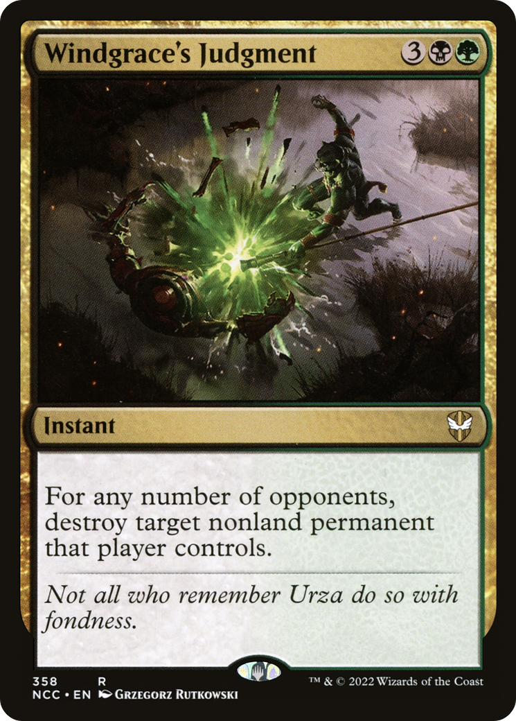 Windgrace's Judgment (NCC-358) [New Capenna Commander]