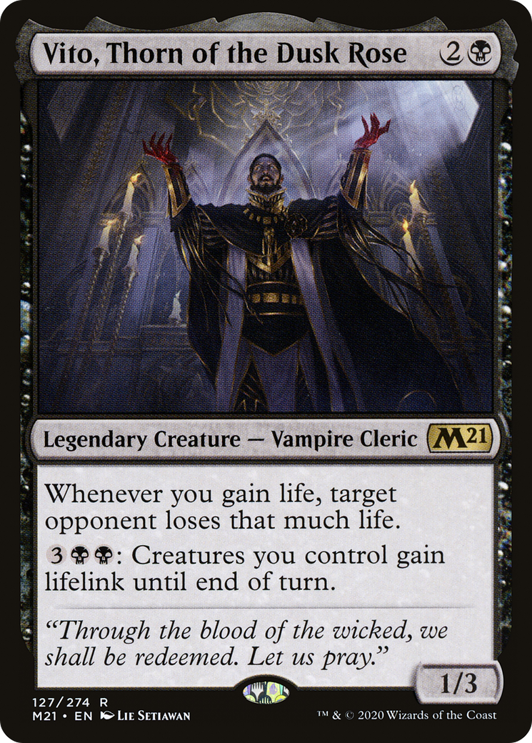 Vito, Thorn of the Dusk Rose (M21-127) [Core Set 2021]
