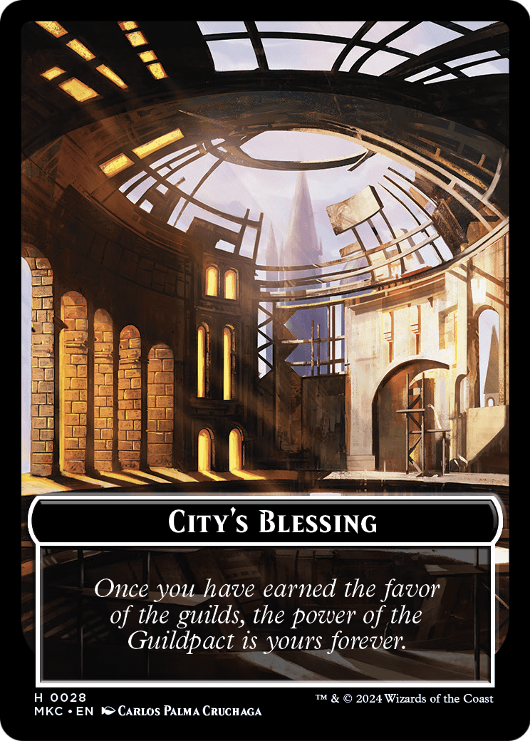 City's Blessing (TMKC-028) [Murders at Karlov Manor Commander Tokens]