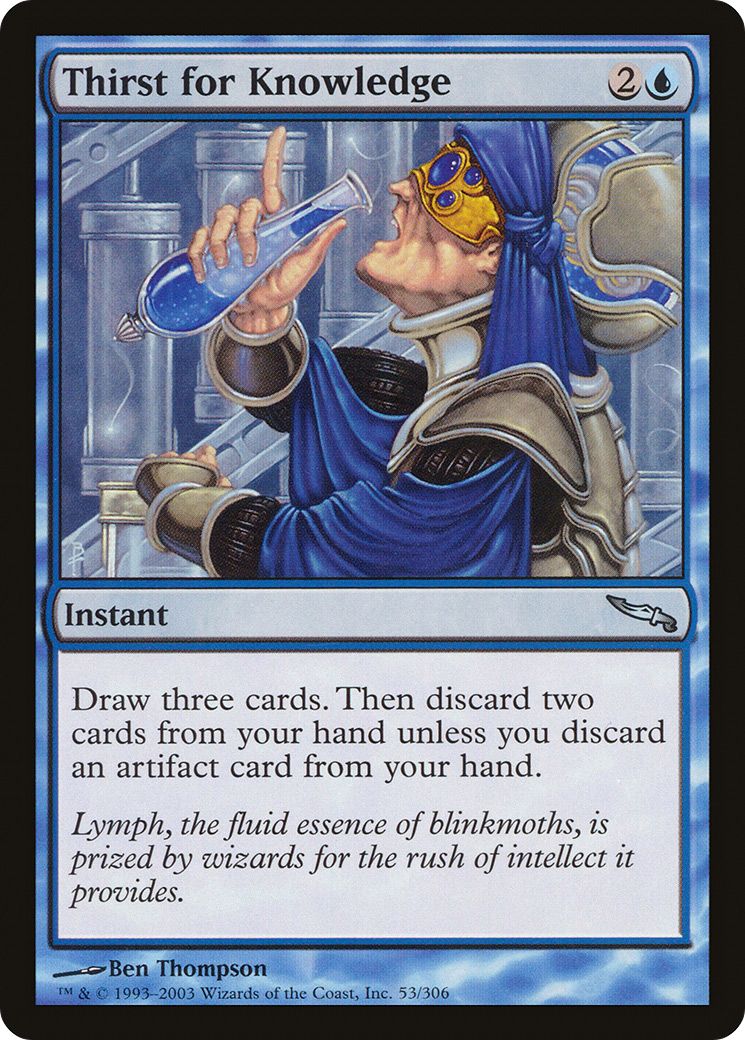Thirst for Knowledge (MRD-053) [Mirrodin] Foil