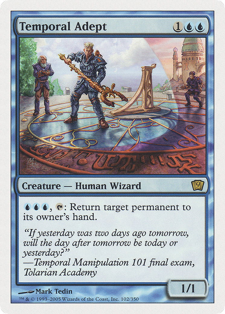 Temporal Adept (9ED-102) [9th Edition] Foil