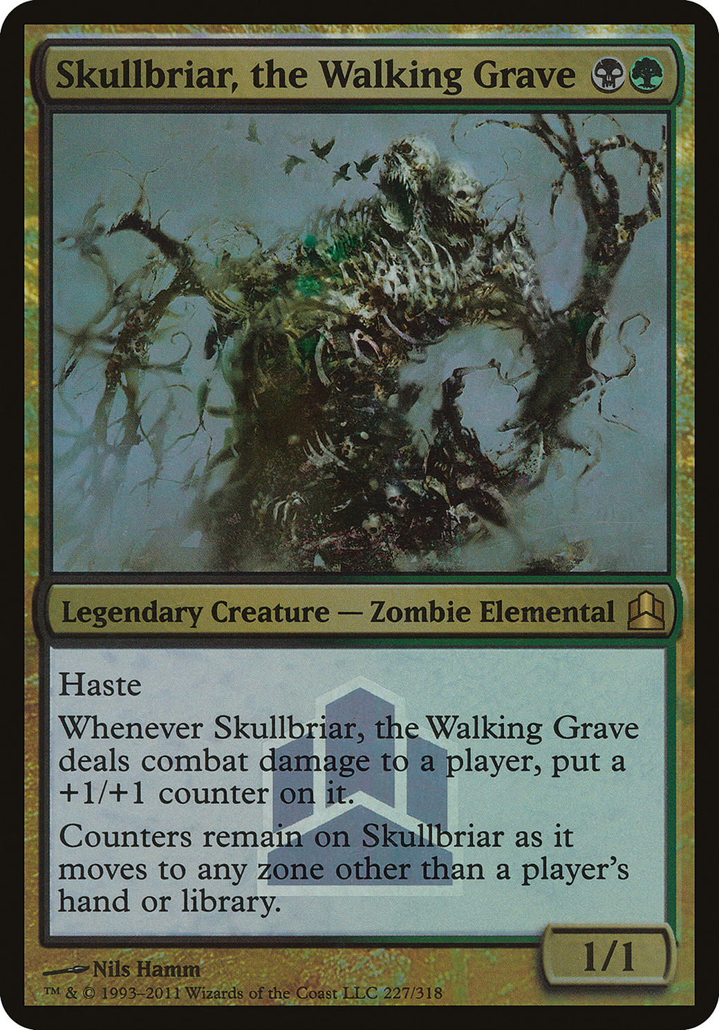 Skullbriar, the Walking Grave (Commander Launch Promo) (OVER-227) [Commander 2011 Launch Party] Foil