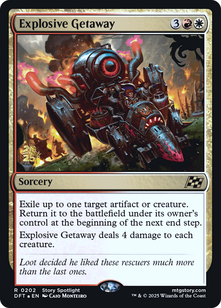 Explosive Getaway (PRE-202) [Prerelease Cards] Foil