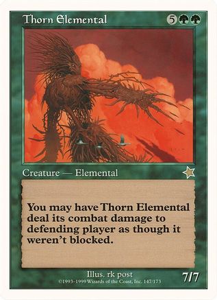 Thorn Elemental (Starter 1999) (OVER-147) [Oversize Cards]