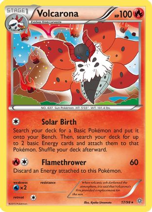 Volcarona (017/98) [XY  Ancient Origins] Reverse Holofoil - Holo Rare