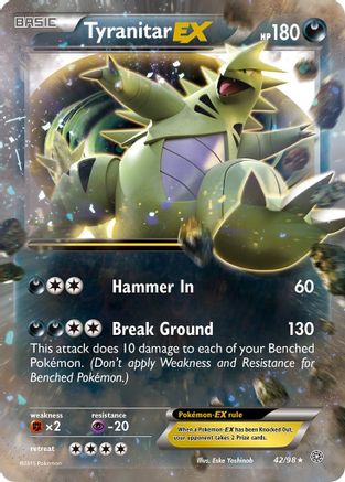 Tyranitar EX (042/98) [XY  Ancient Origins] Holofoil - Ultra Rare
