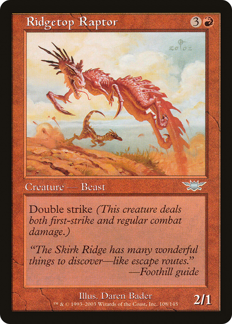 Ridgetop Raptor (LGN-108) [Legions] Foil