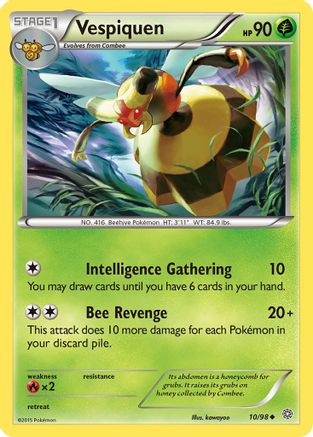Vespiquen (010/98) [XY  Ancient Origins] Reverse Holofoil - Uncommon