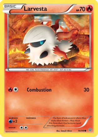 Larvesta (016/98) [XY  Ancient Origins] - Common