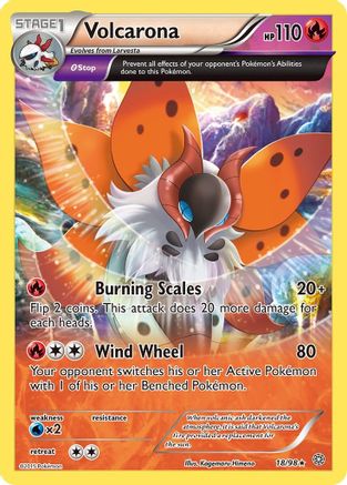 Volcarona (018/98) [XY  Ancient Origins] - Rare