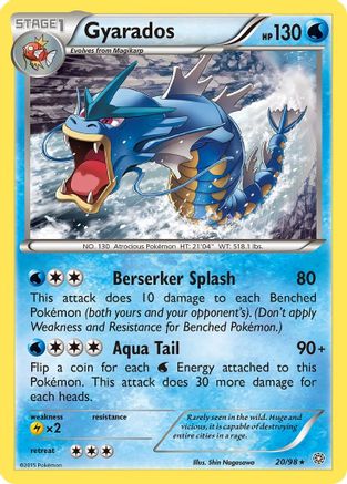 Gyarados (020/98) [XY  Ancient Origins] Reverse Holofoil - Rare