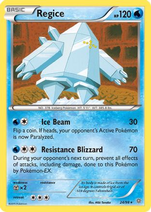 Regice (024/98) [XY  Ancient Origins] Reverse Holofoil - Rare
