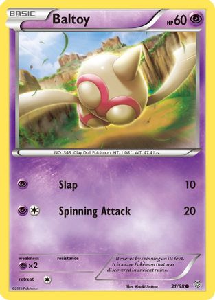 Baltoy (031/98) [XY  Ancient Origins] - Common