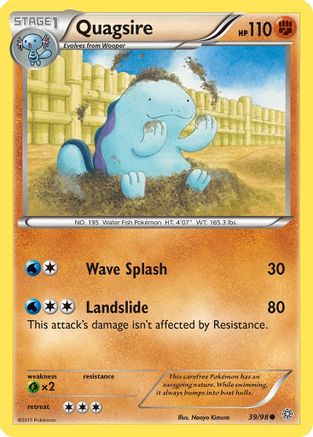 Quagsire (039/98) [XY  Ancient Origins] Reverse Holofoil - Common
