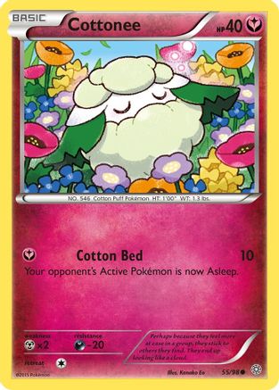 Cottonee (055/98) [XY  Ancient Origins] Reverse Holofoil - Common