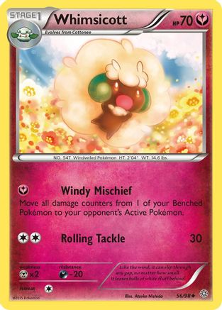 Whimsicott (056/98) [XY  Ancient Origins] Reverse Holofoil - Uncommon
